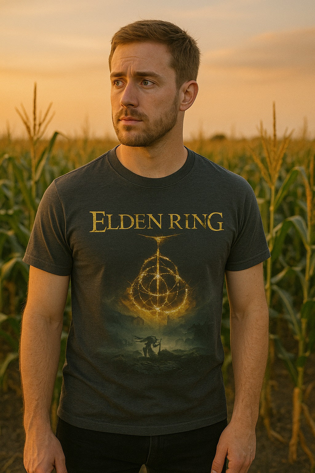 Men's Personalized Cotton T-Shirt With Custom Text & Image