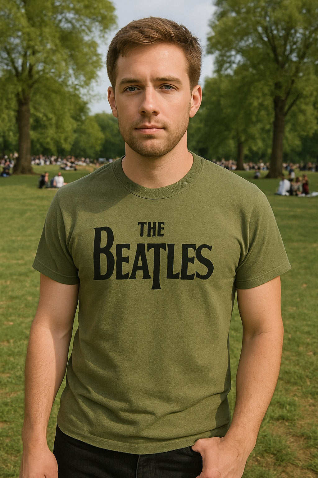 Men's Personalized Cotton T-Shirt With Custom Text & Image