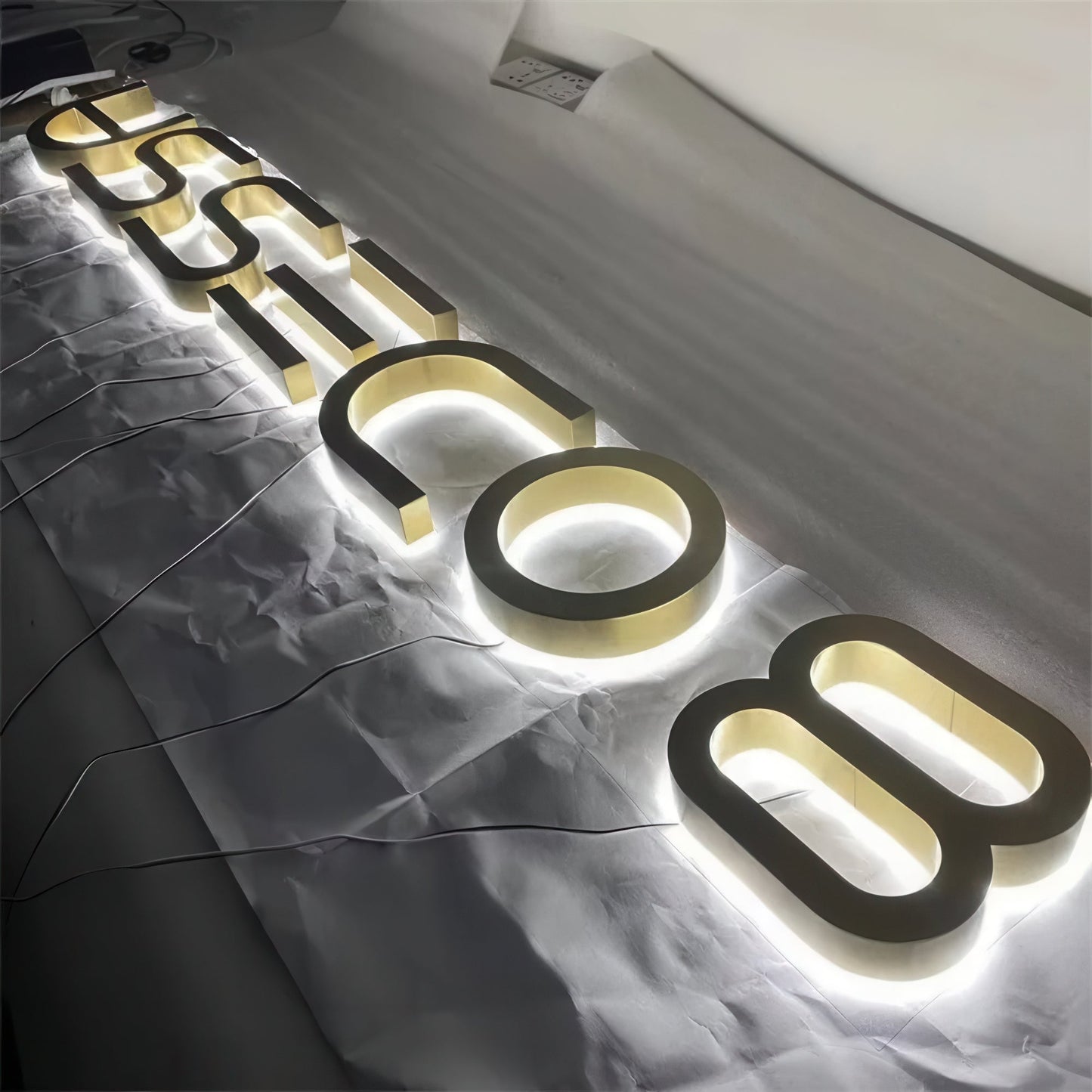 Custom LED Signs sample when preparing