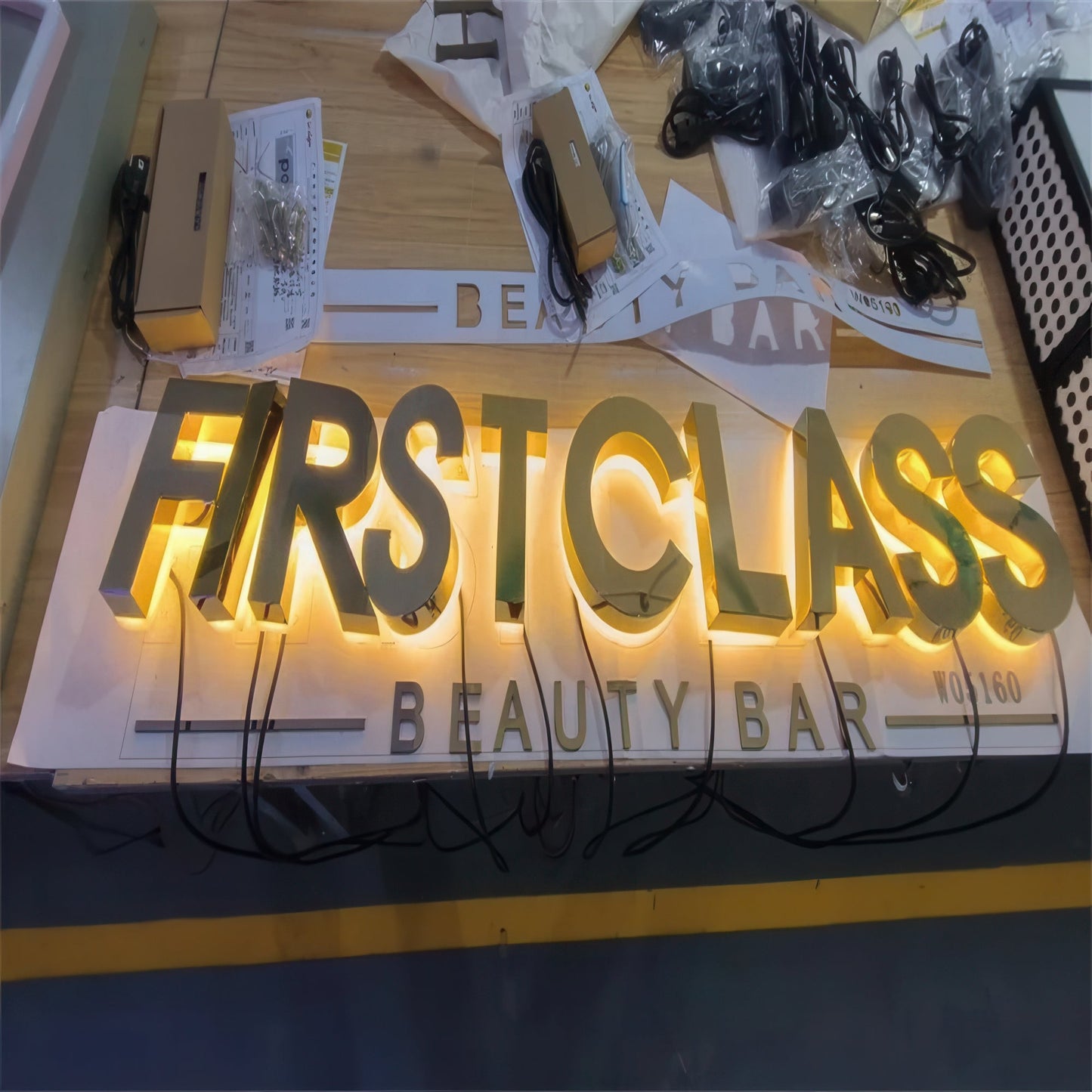 Custom LED Signs first class sample