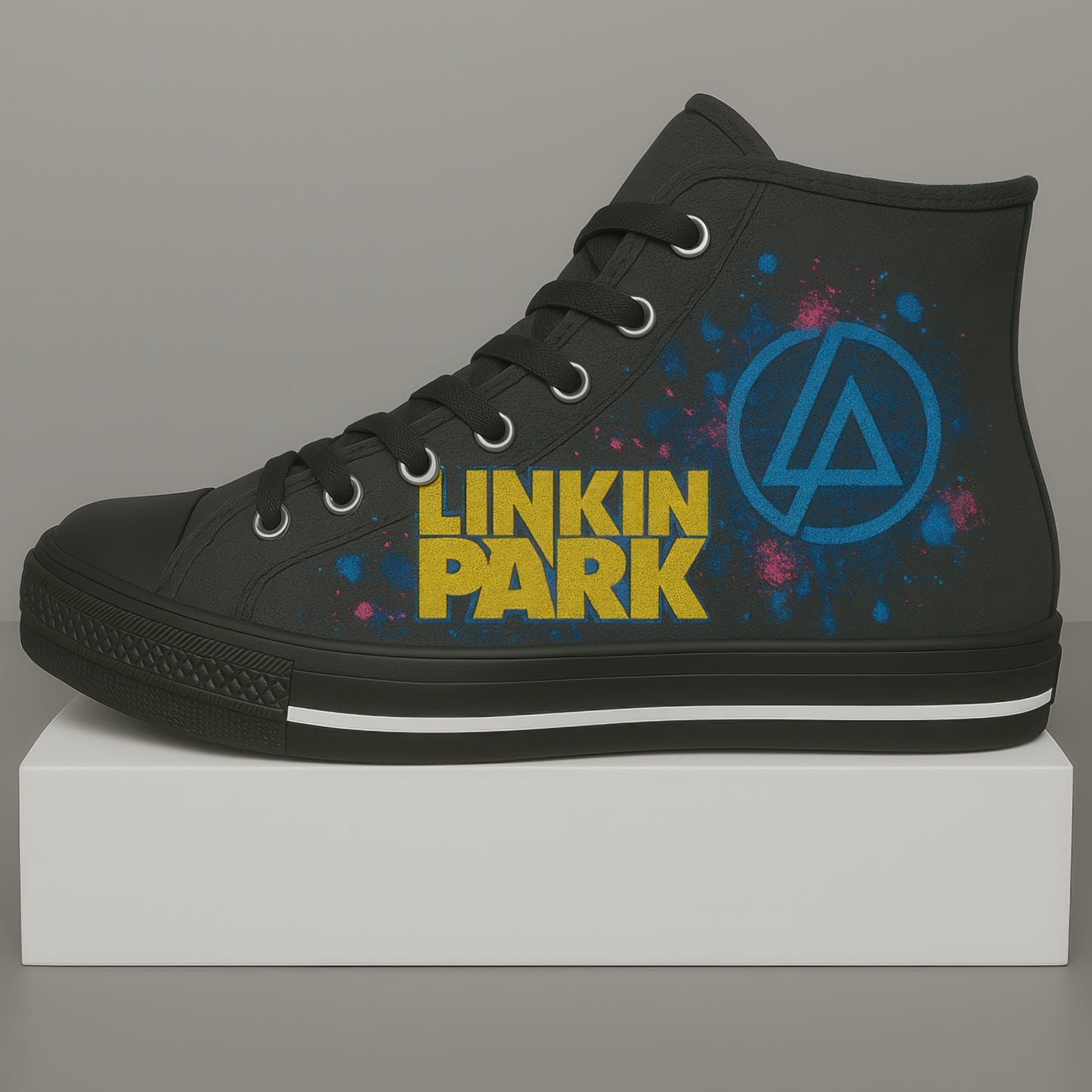 Custom Sneakers linkin park style side