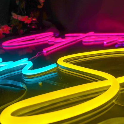 Custom Neon Sign close up