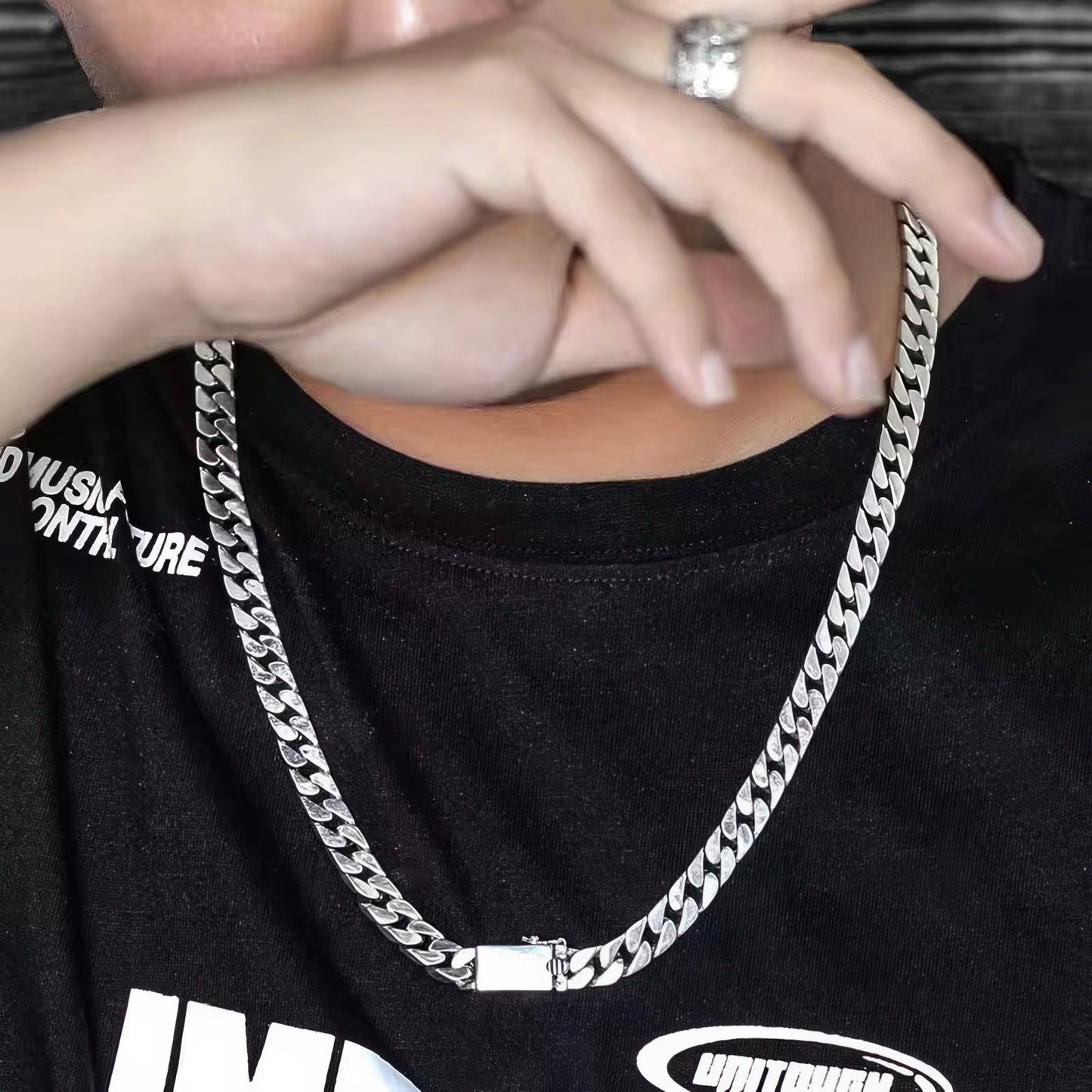 925 Sterling Silver Cuban Chain sample