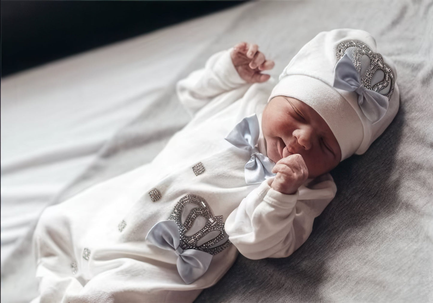 Personalized Newborn Outfit baby sleeping