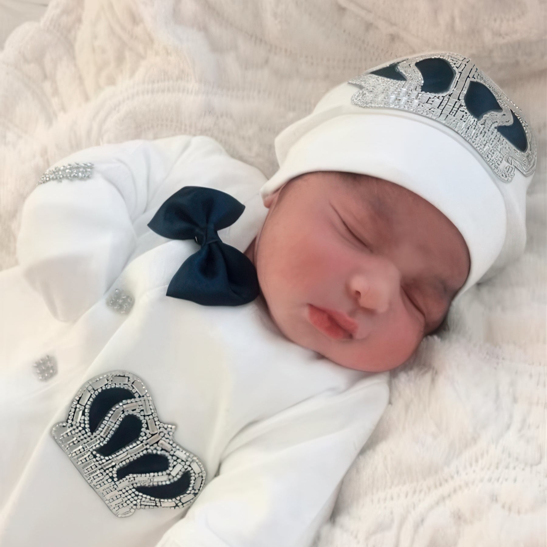 Personalized Newborn Outfit baby side