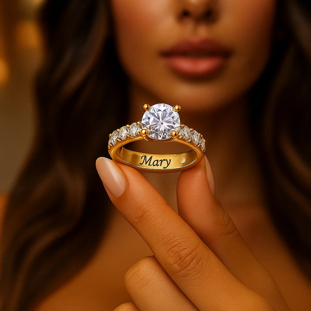 Customverse™ Personalized Moissanite Ring