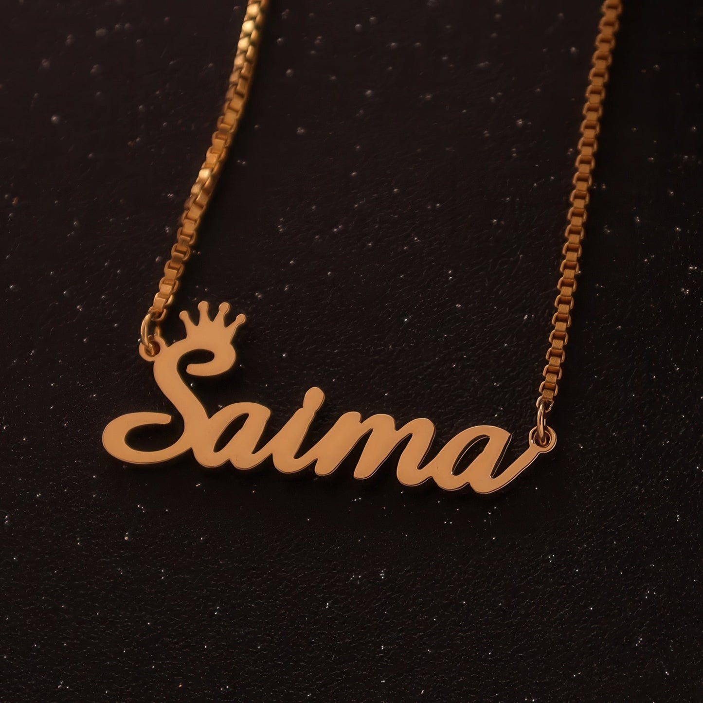 Personalized Necklace macro shot