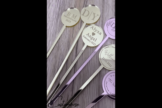 Customverse™ Personalized Drink Stirrers For Wedding