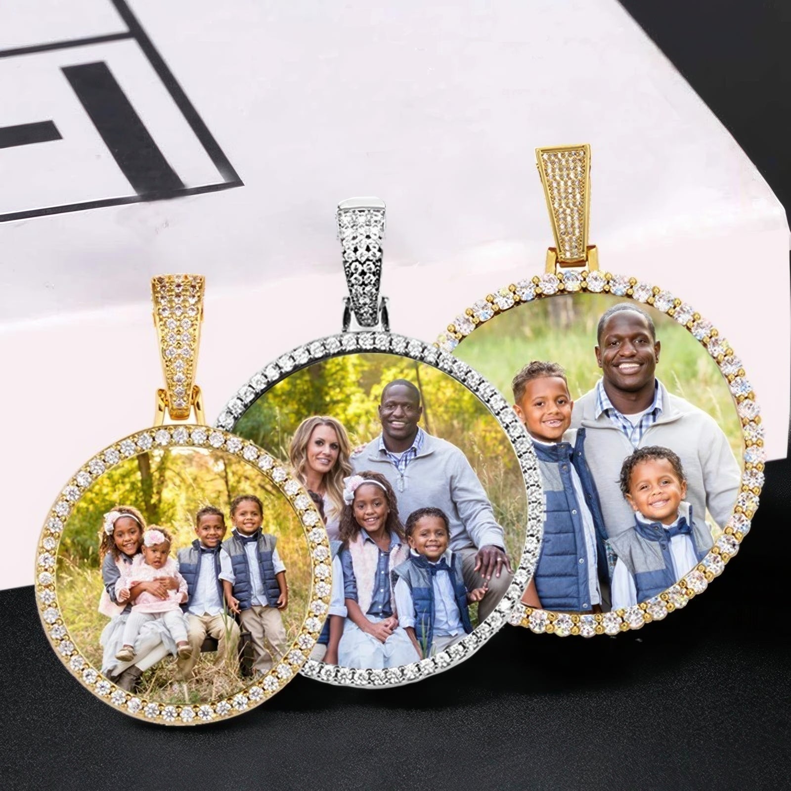 Custom Photo Pendant samples of size