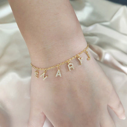 Silver Name Bracelet model sample no.2