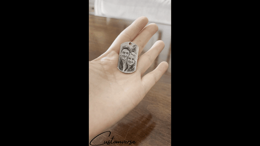 Custom Photo Dog Tag gif