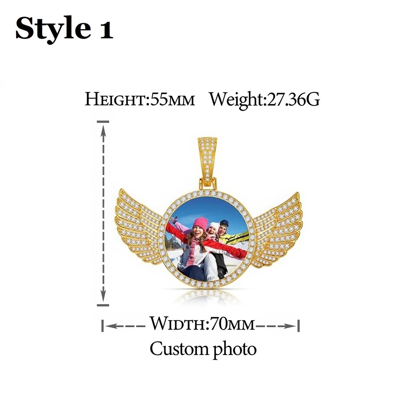 Custom Photo Pendant style 1