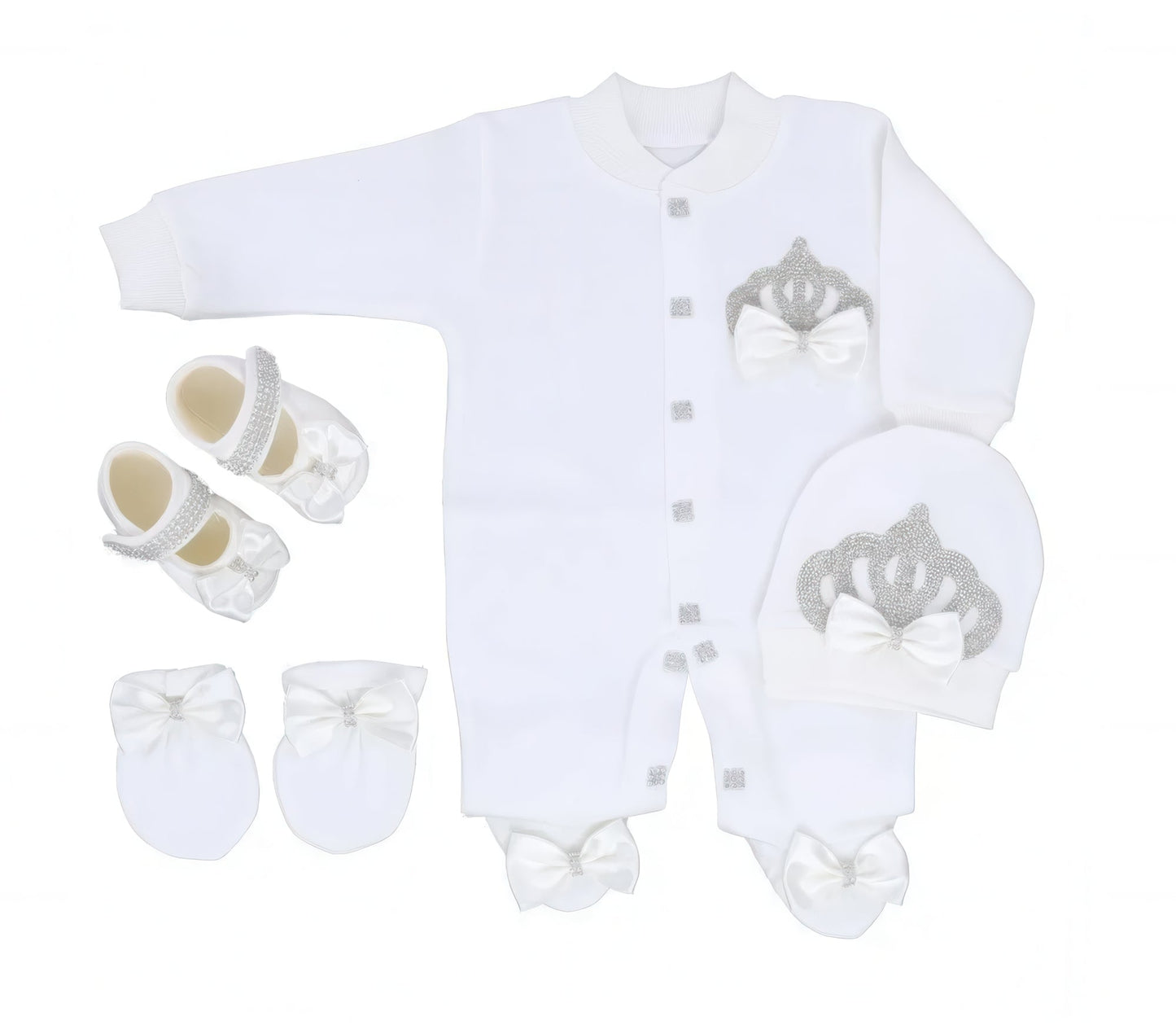 Personalized Newborn Outfit off white