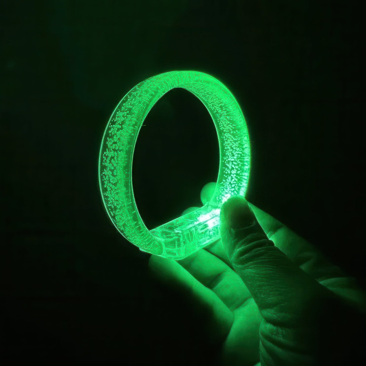 Personalized Light-Up LED Bracelets green