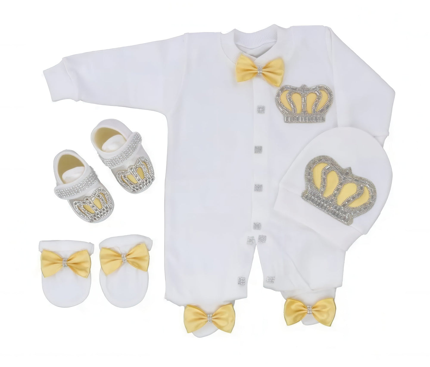 Personalized Newborn Outfit yellow