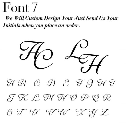 Custom Initials Cufflinks font 7