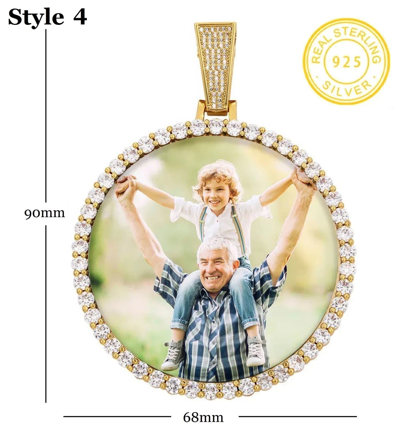 Custom Photo Pendant style 4