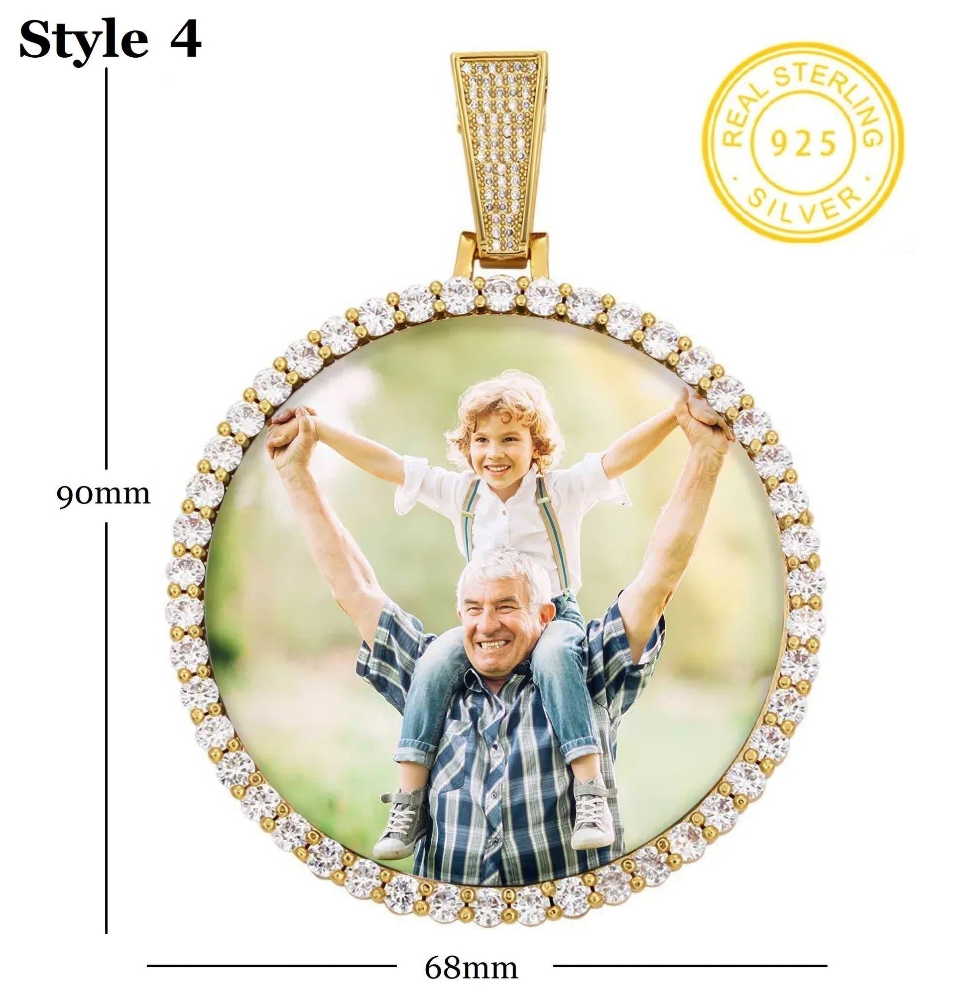 Custom Photo Pendant style 4