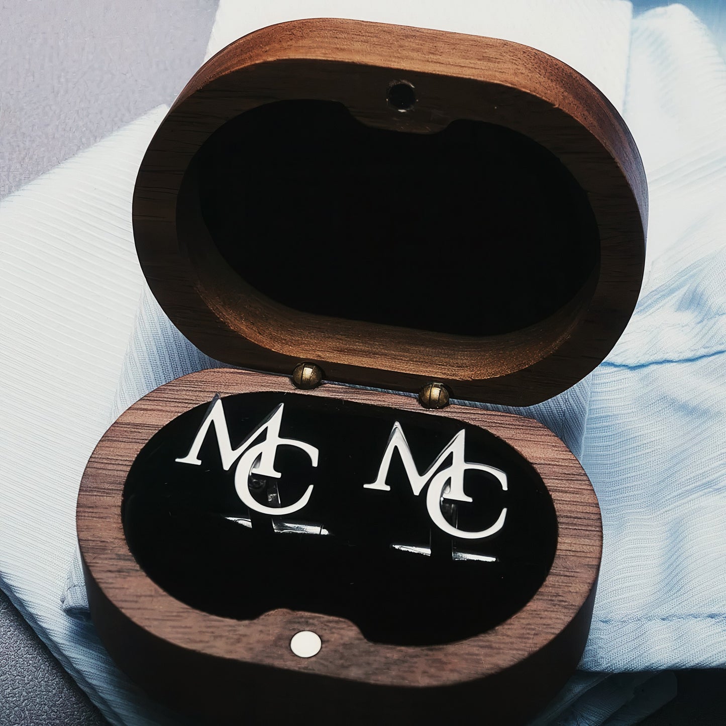 Customverse™ Initials Stainless Steel Cufflinks