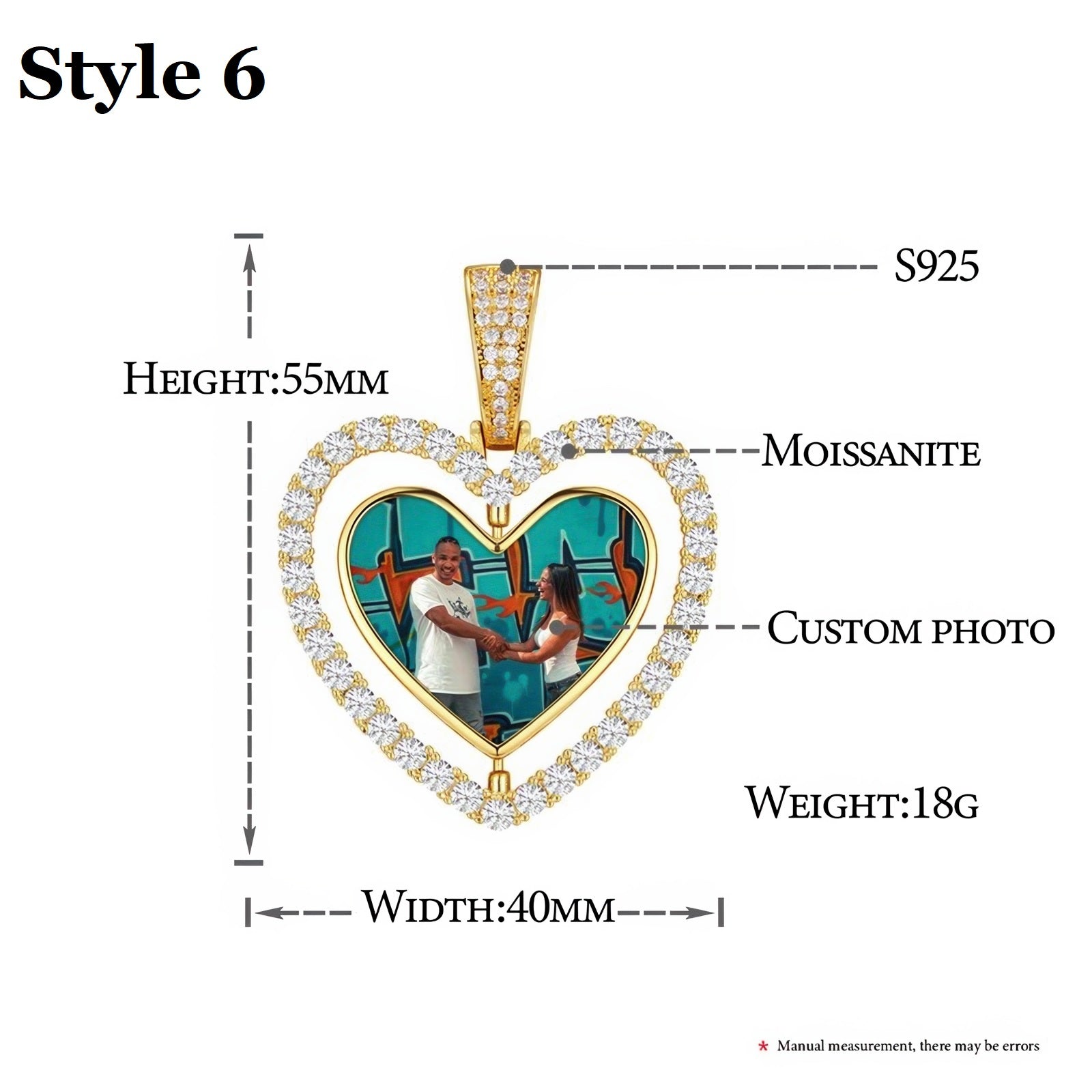 Custom Photo Pendant style 6