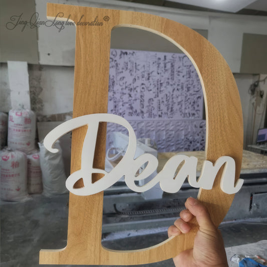 Wooden Name Signs Dean sample