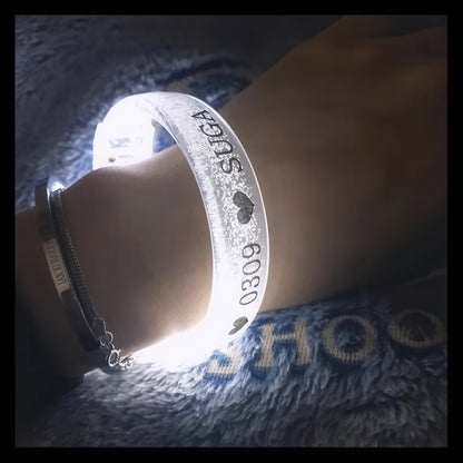 Personalized Light-Up LED Bracelets side