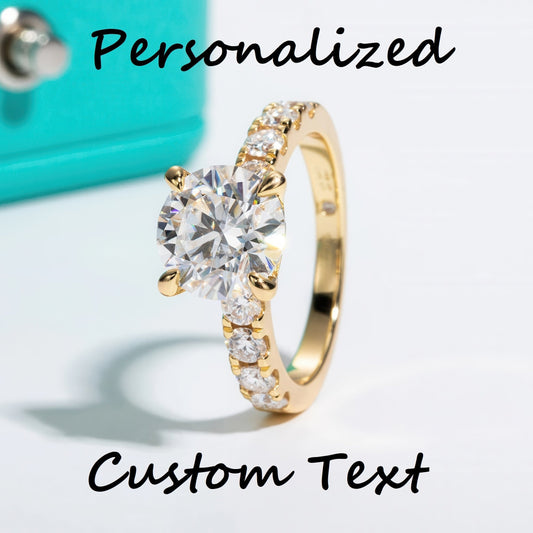 Custom Moissanite Engagement Rings personalized