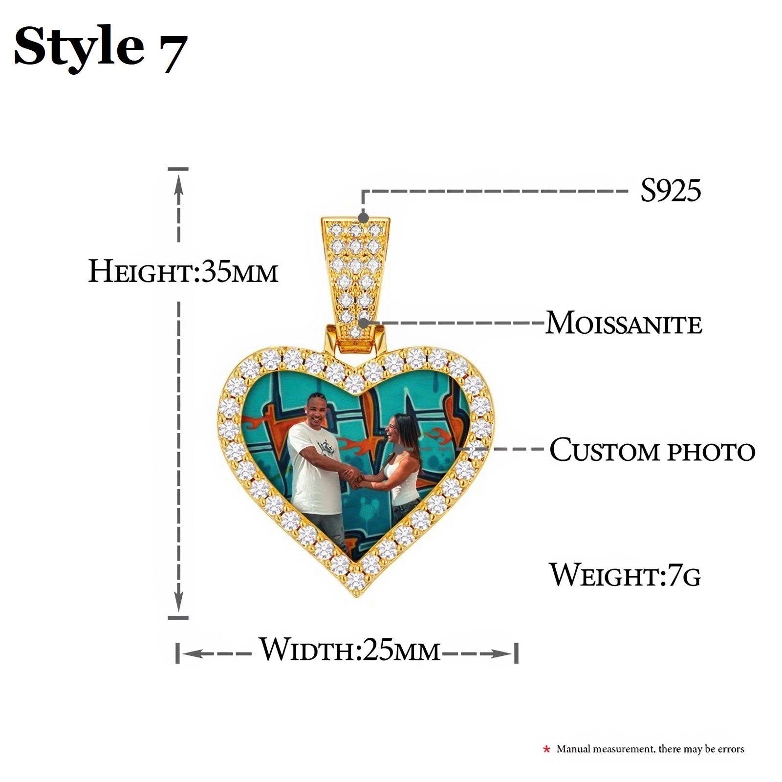 Custom Photo Pendant style 7