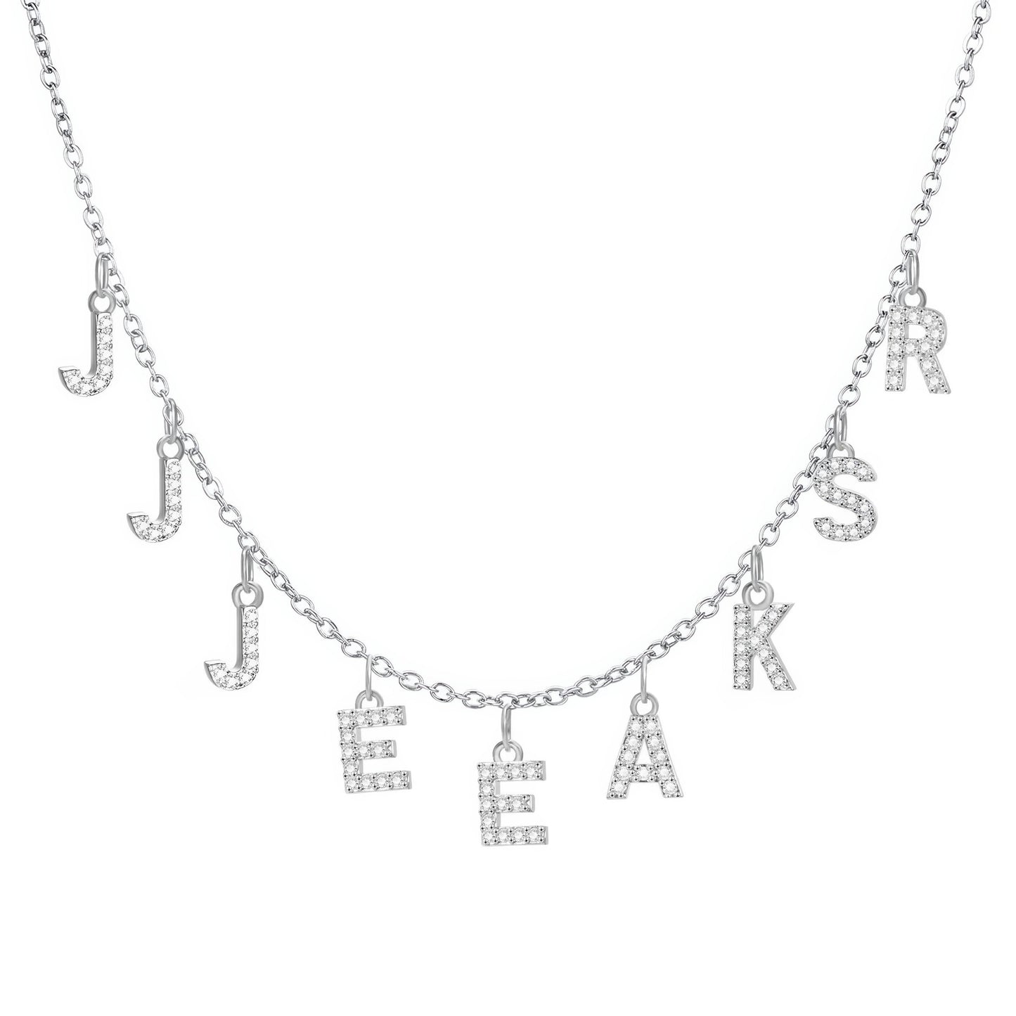 Sterling Silver Name Necklace silver color