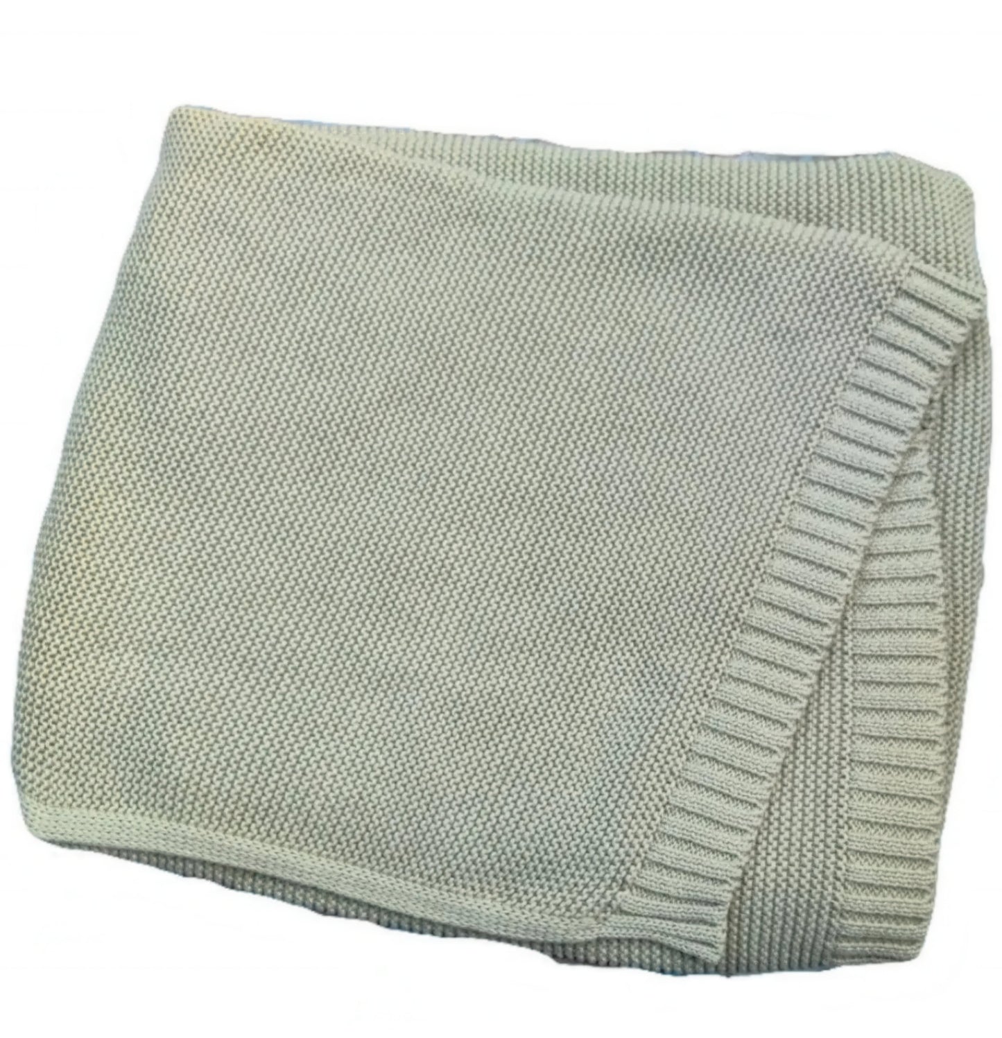 Personalized Baby Blanket light green