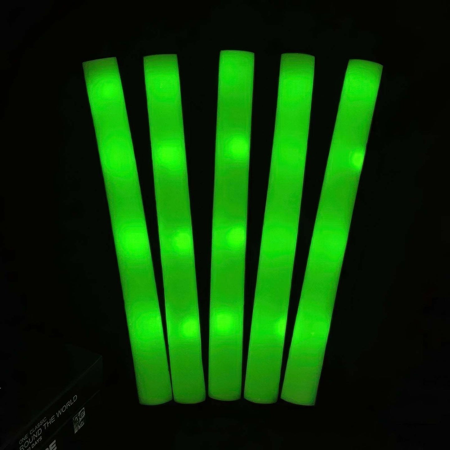 Personalized LED Foam Sticks Green